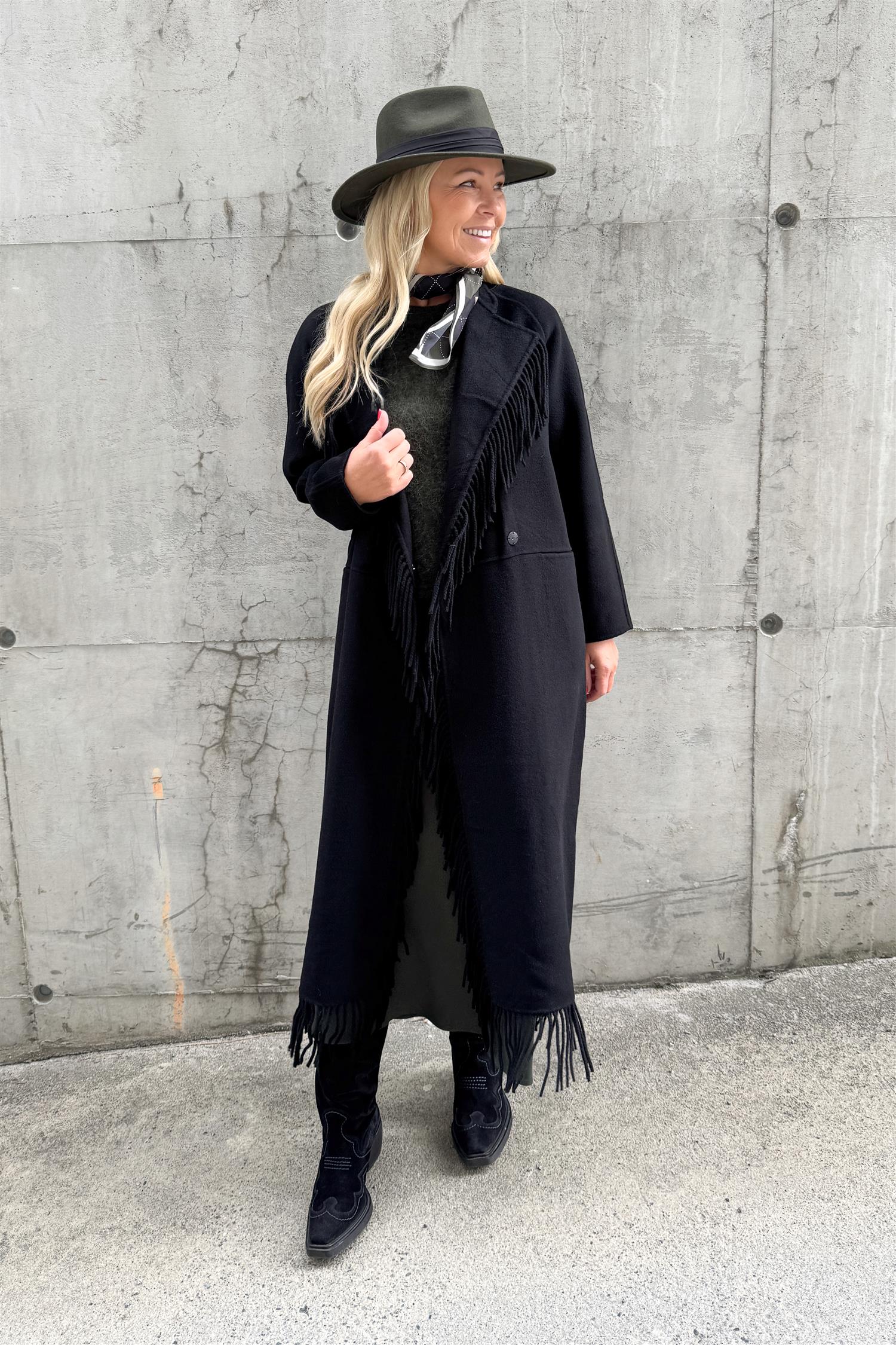 Deborah Wool Coat Black