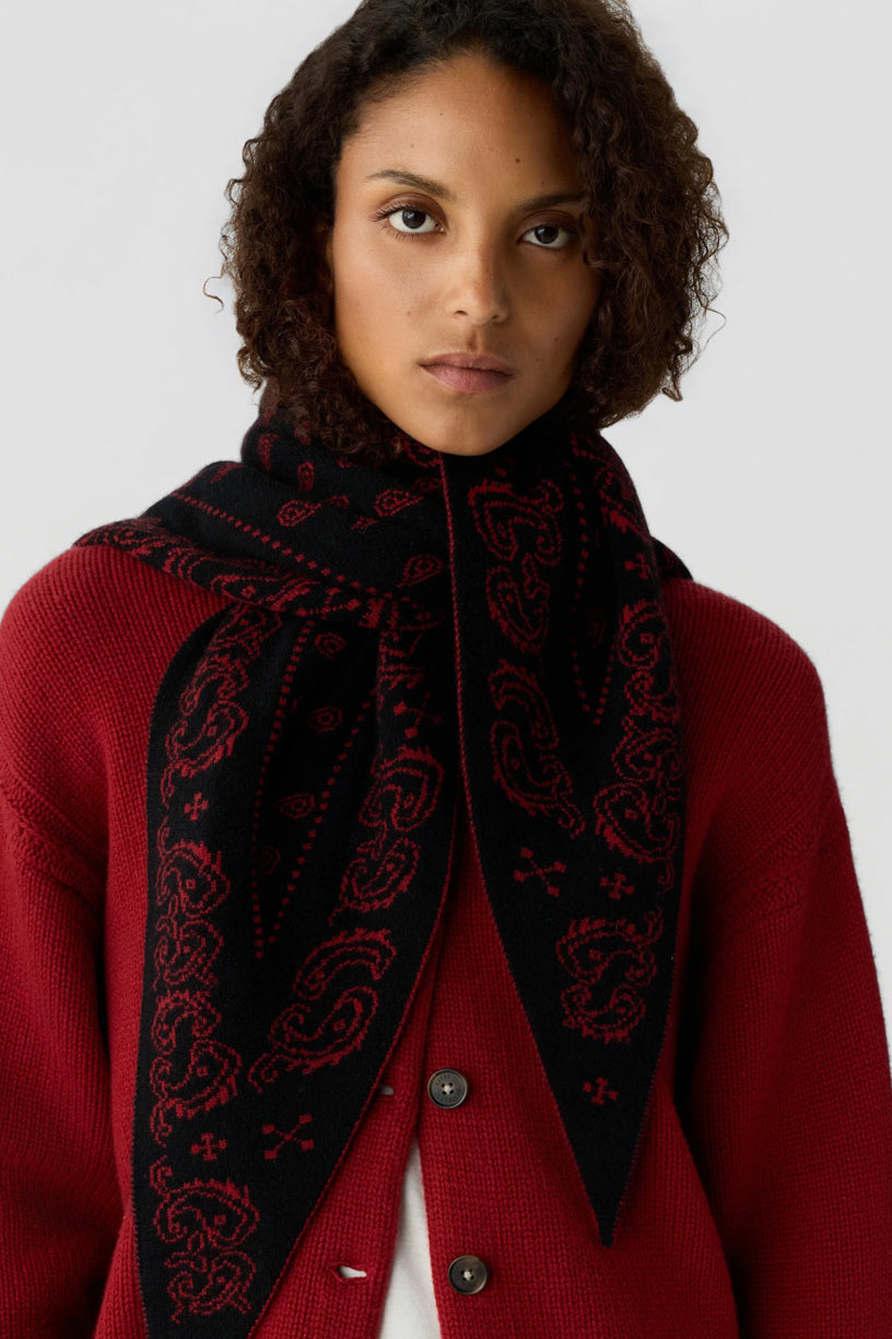 The Wild Rag Carmine/black
