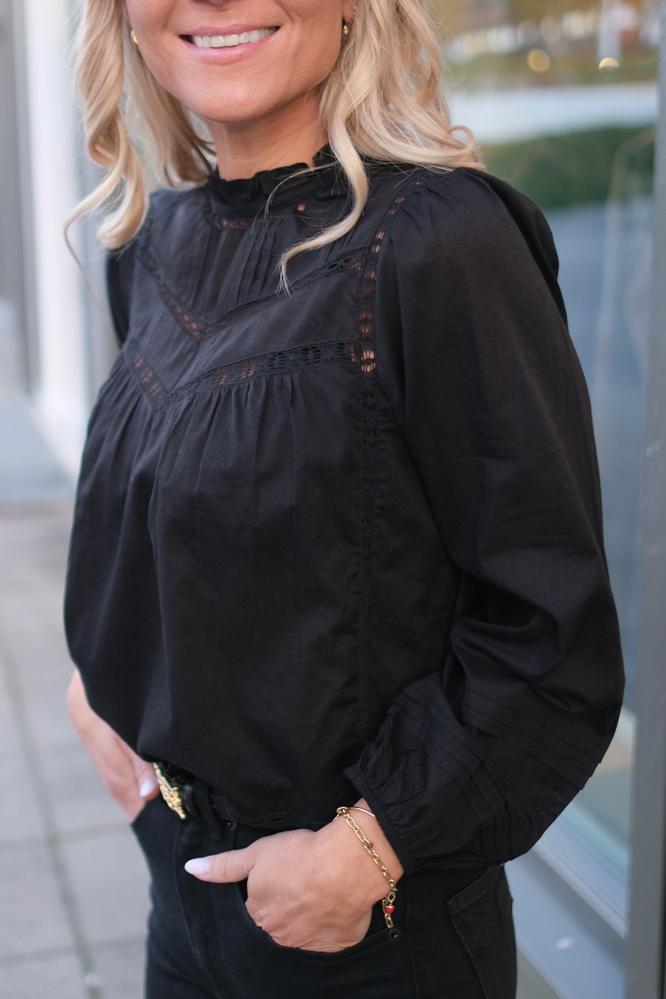 Reyna Blouse Black