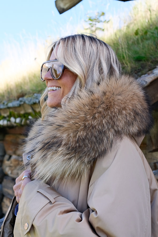 Padded Maxi Parkas Camel