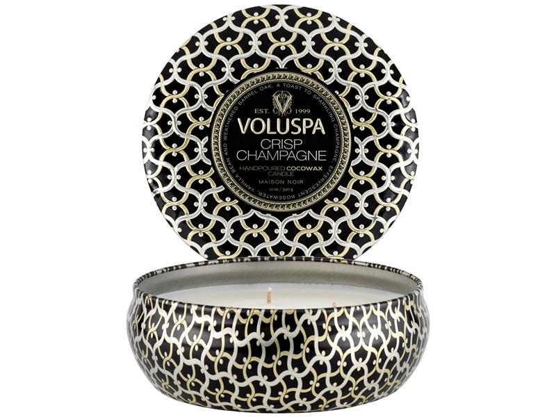 Crisp Champagne Medium 3 Wick Candle 40 Timer