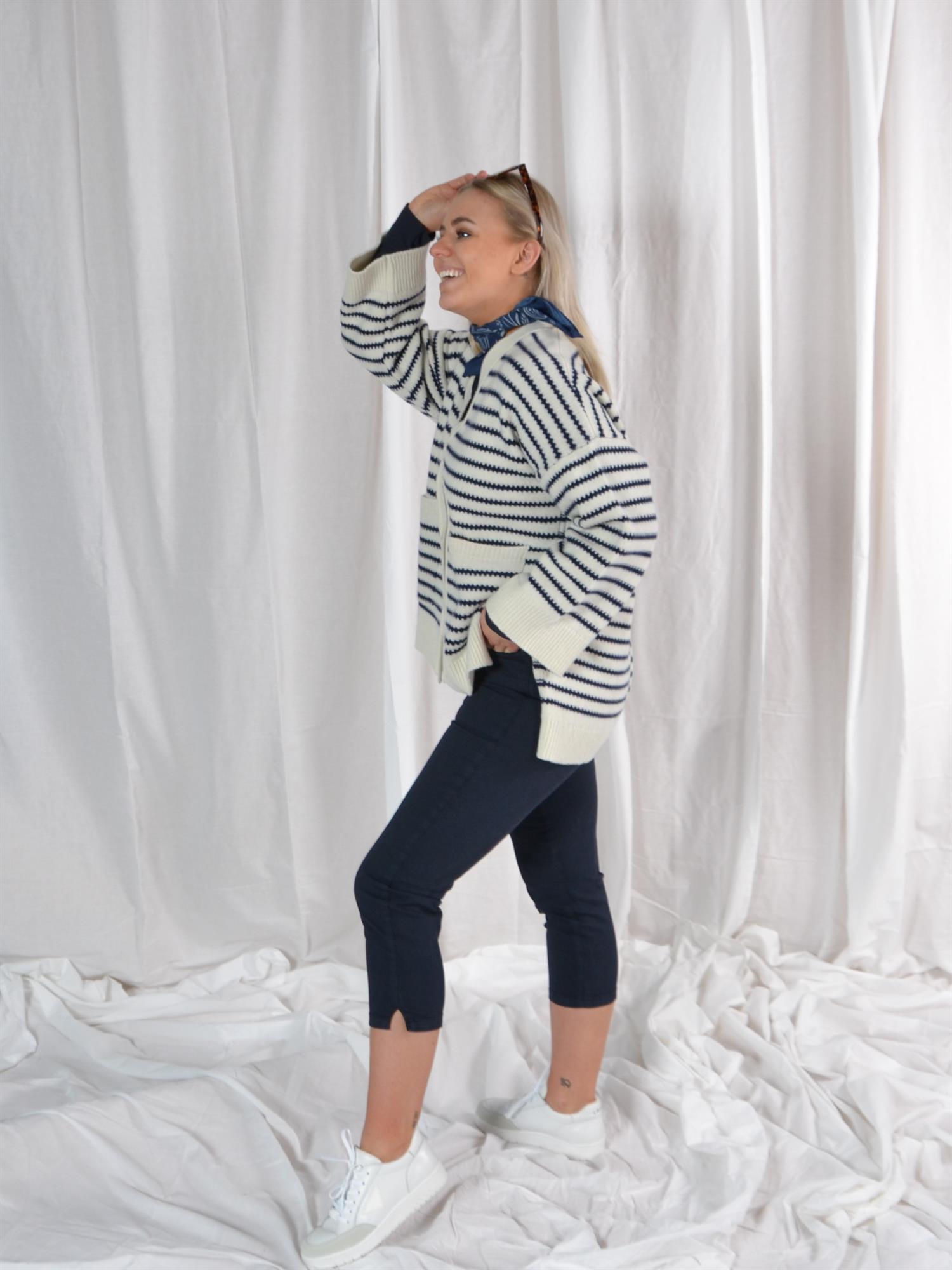 Nicole Pantalon Gabardine Stretch Navy