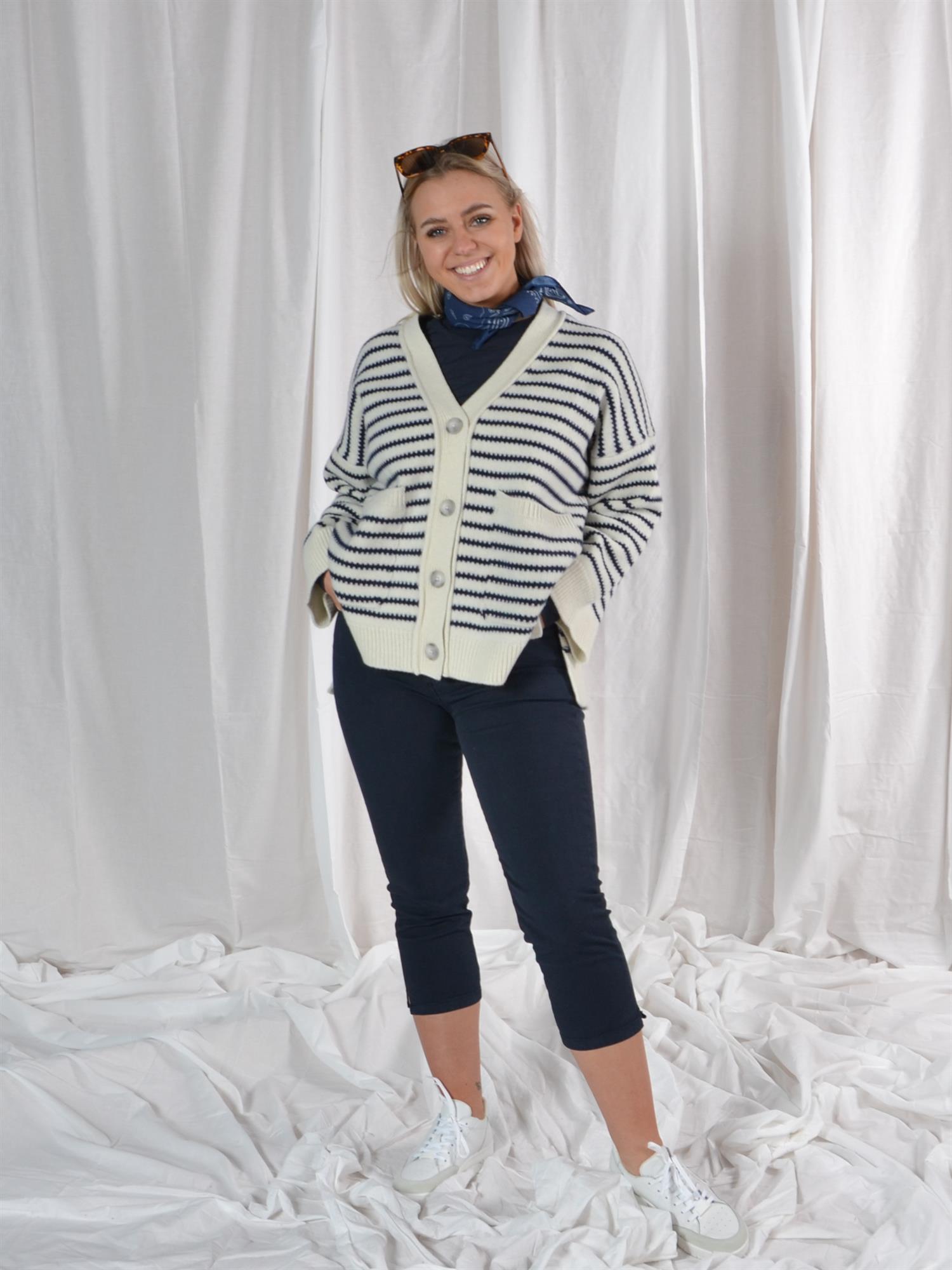 Nicole Pantalon Gabardine Stretch Navy