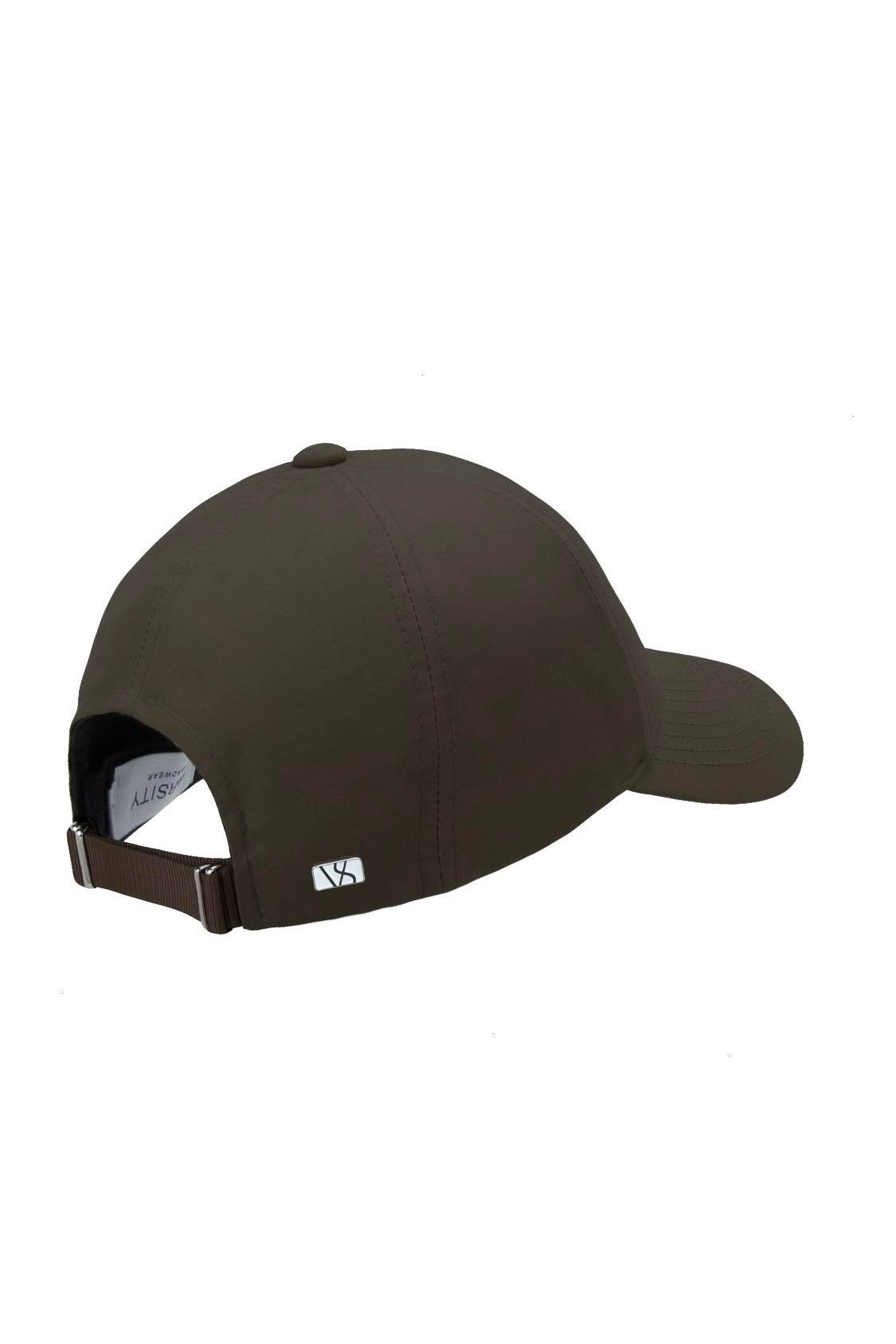 Leather Brown Cotton Caps