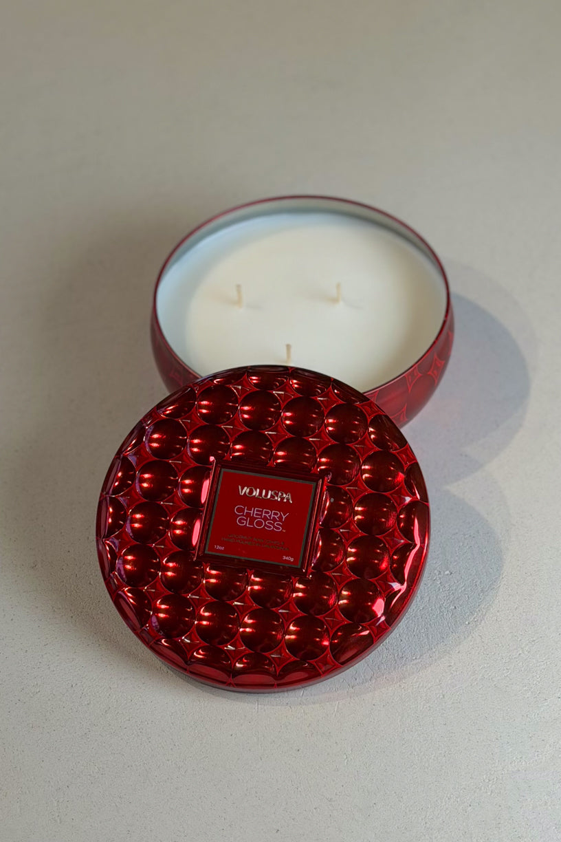 Medium 3 Wick Candle 40 Tim Cherry Gloss