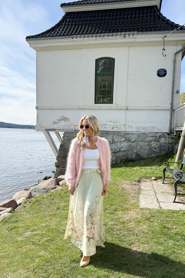 Fredrikke Chunky Cardigan Pink