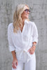 Pia Linen Shirt white