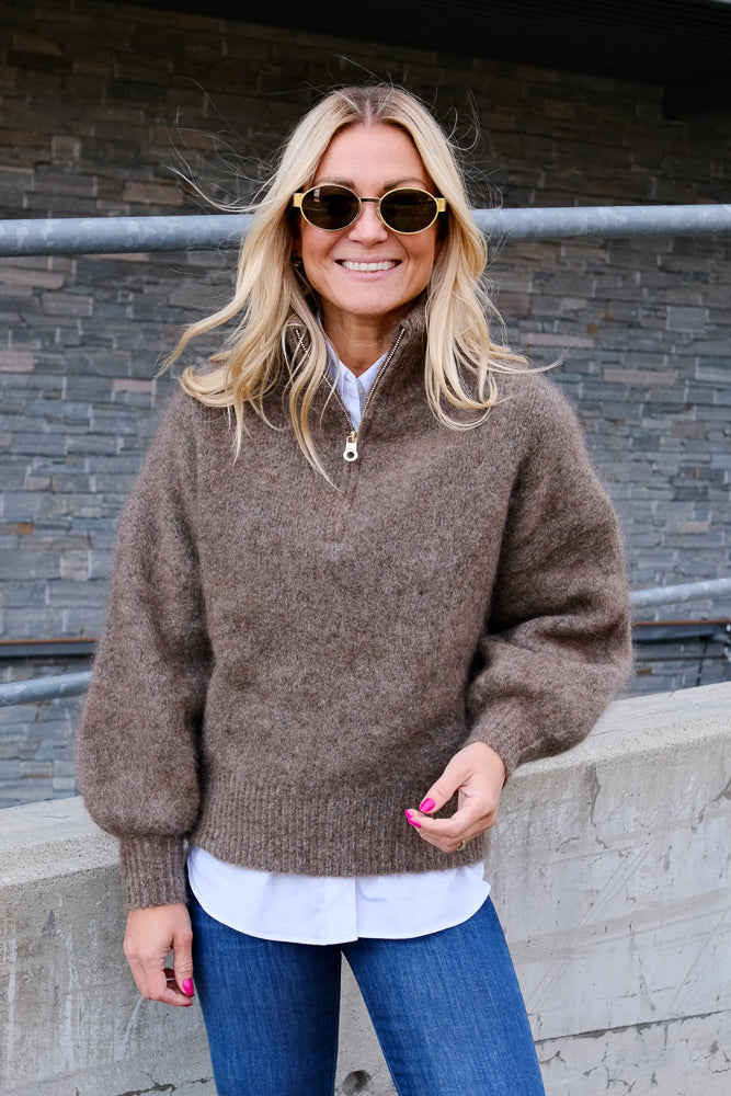 Li Chunky Sweater Brown