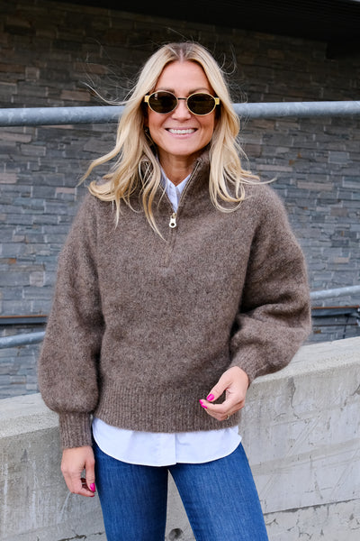 Li Chunky Sweater Brown