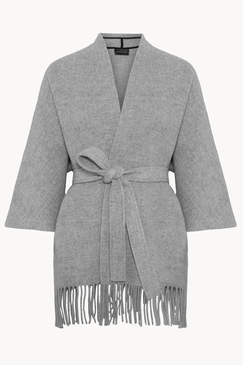 Akila Lambswool Jacket Light Grey Melange
