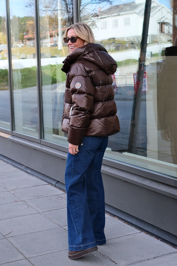 Ginny Short Down Jacket Coffee