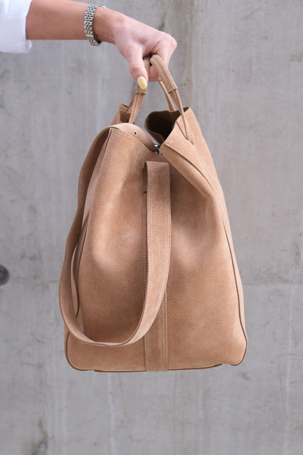 Sac Large Suede Wet Sand