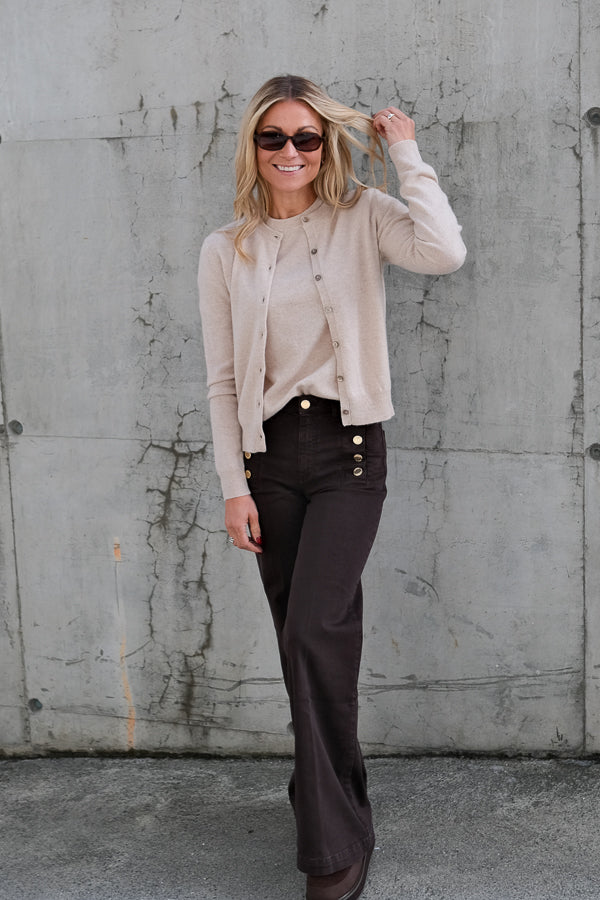 Judith Knit Cardigan Beige