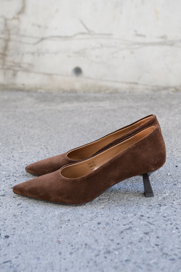 Hilja Suede Pumps Brown Suede