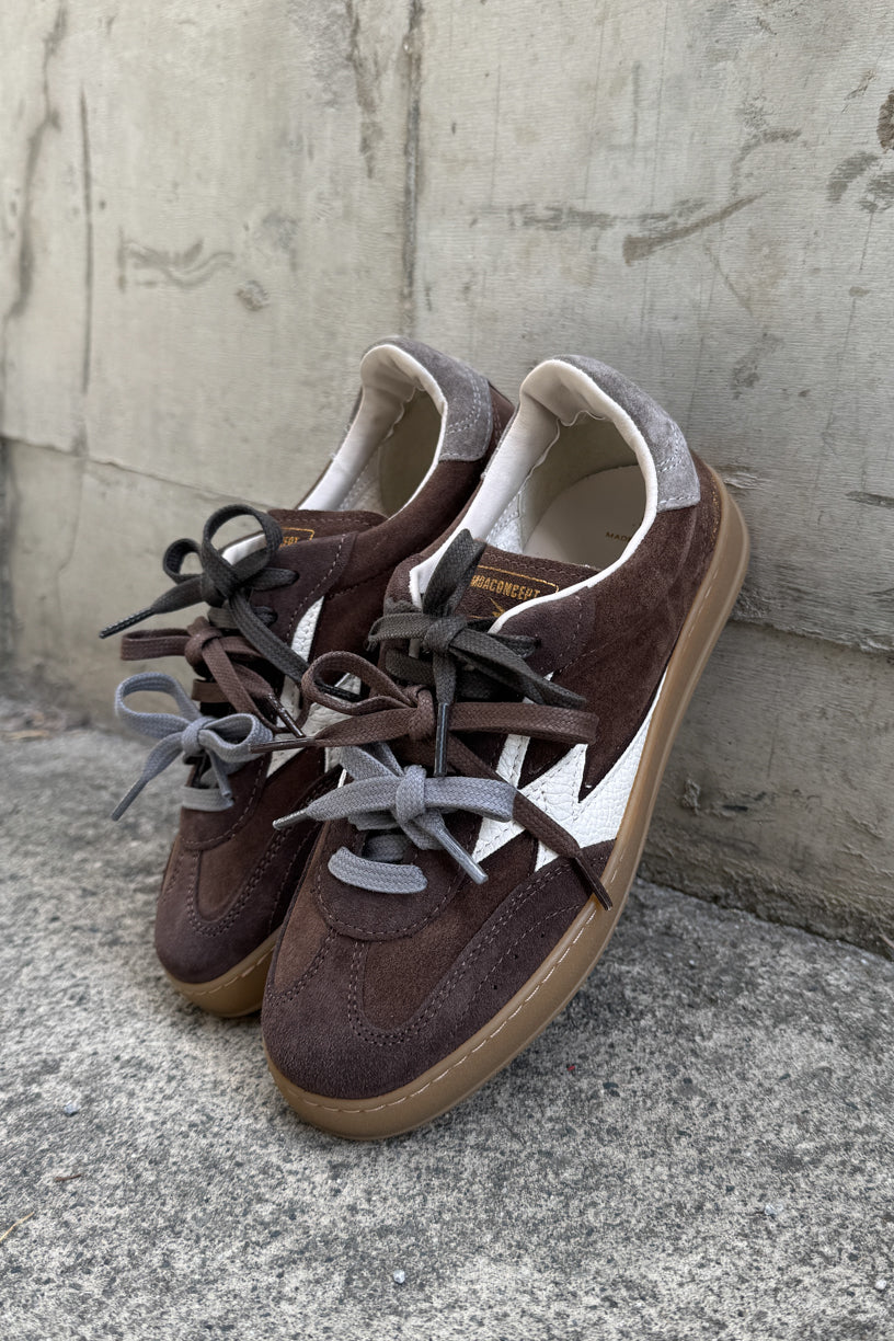 Kit Club Sneakers Patchwork Sesame Dark Brown Gray