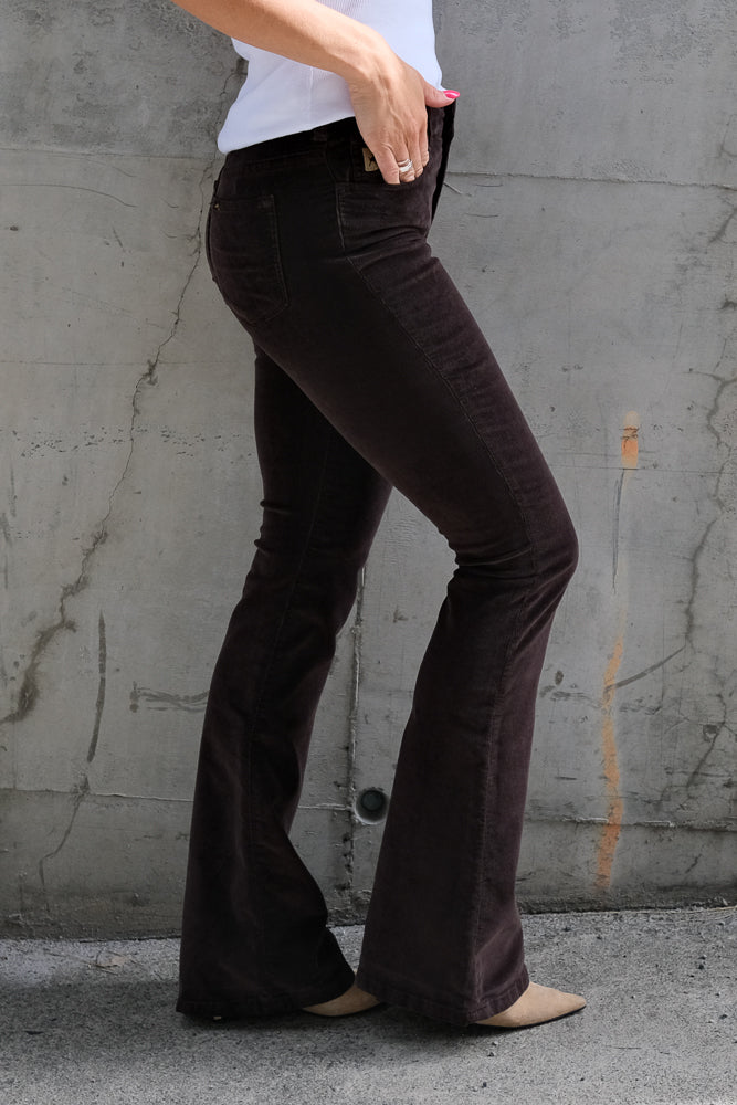 Raval Micro Cord Chocolate Brown