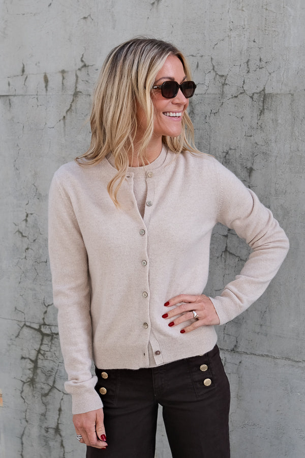 Judith Knit Cardigan Beige