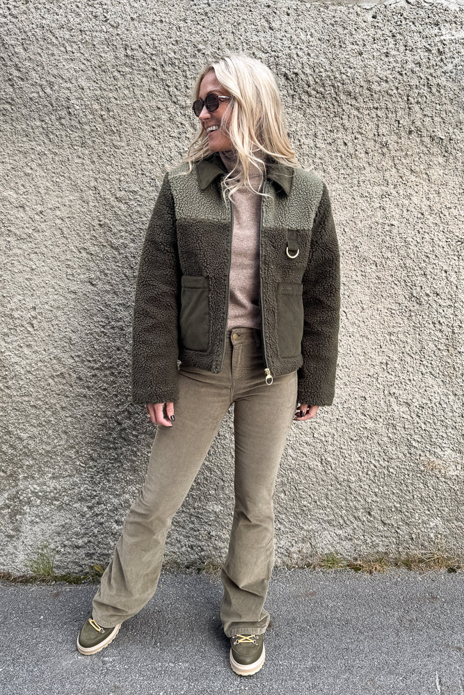 Malena Fleece Jacket Olive