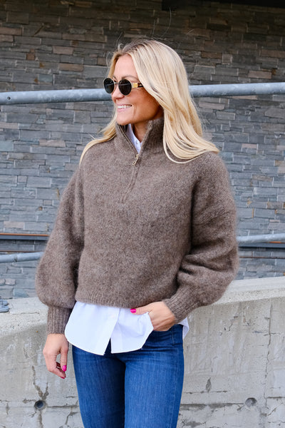 Li Chunky Sweater Brown