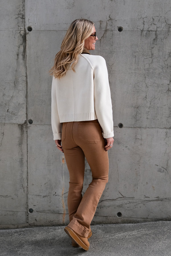 Alverstone Knitted Cardigan Ecru