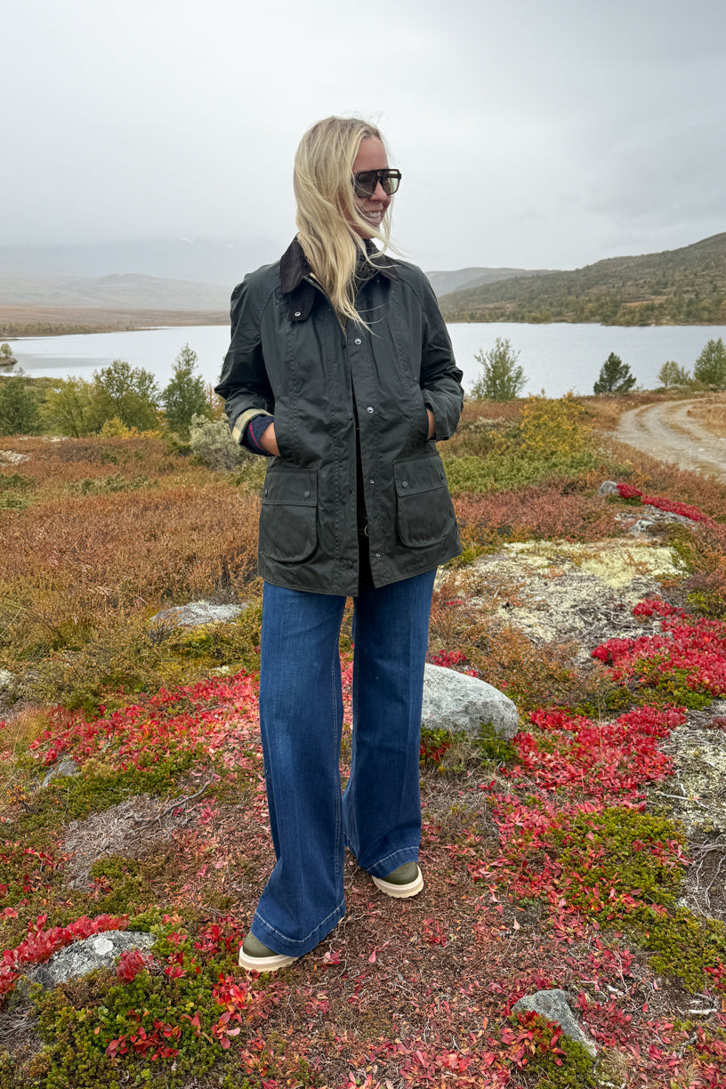 Beadnell Wax Jacket Sage