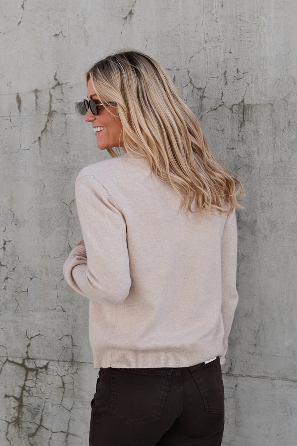 Judith Knit Cardigan Beige