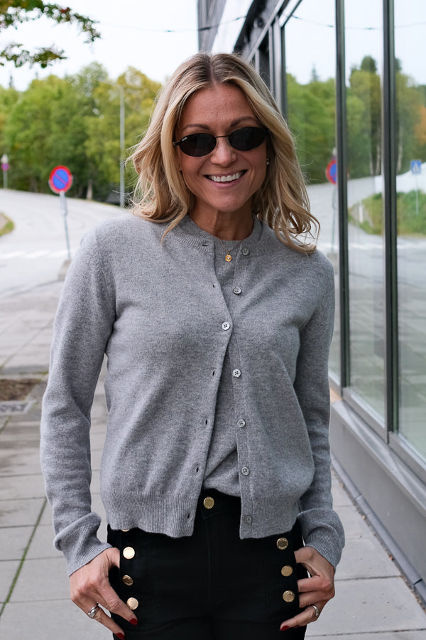 Judith Knit Cardigan Grey