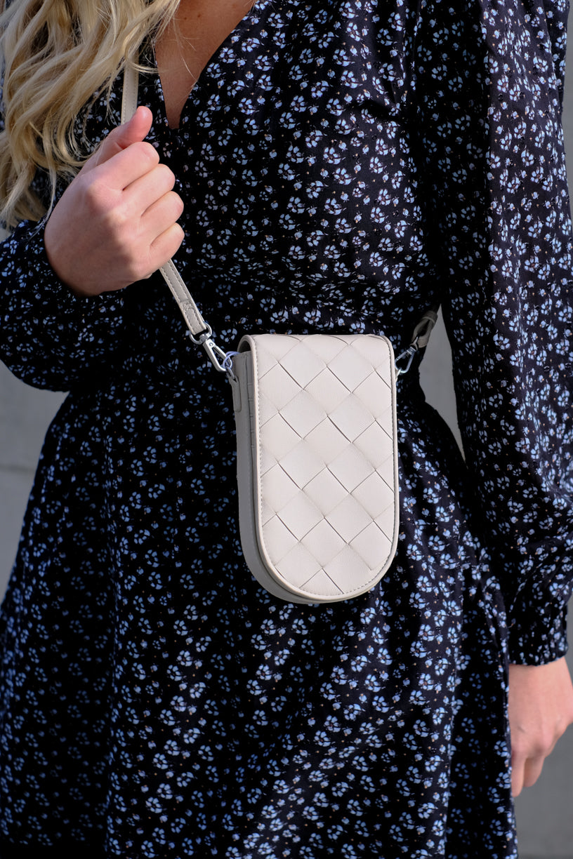 Adele Weave Bag Off-white