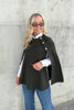 Mary Knitted Poncho Dark Green