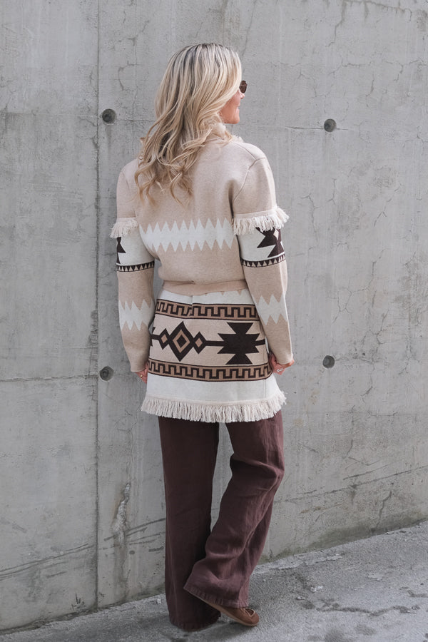 Avy Cardigan Sand Mix