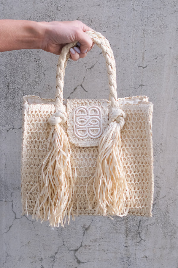 Sigrid Straw Bag Beige
