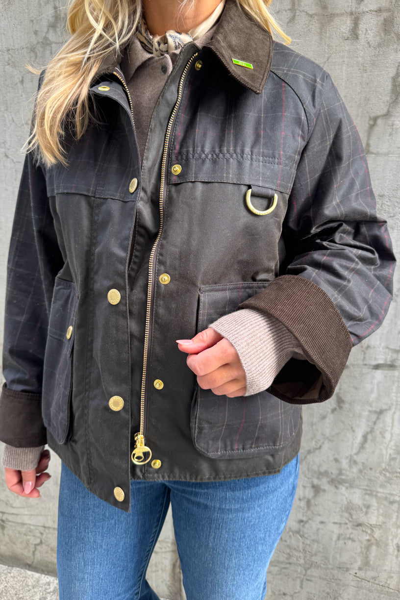 Tartan Icons Spey Waxed Jacket Olive
