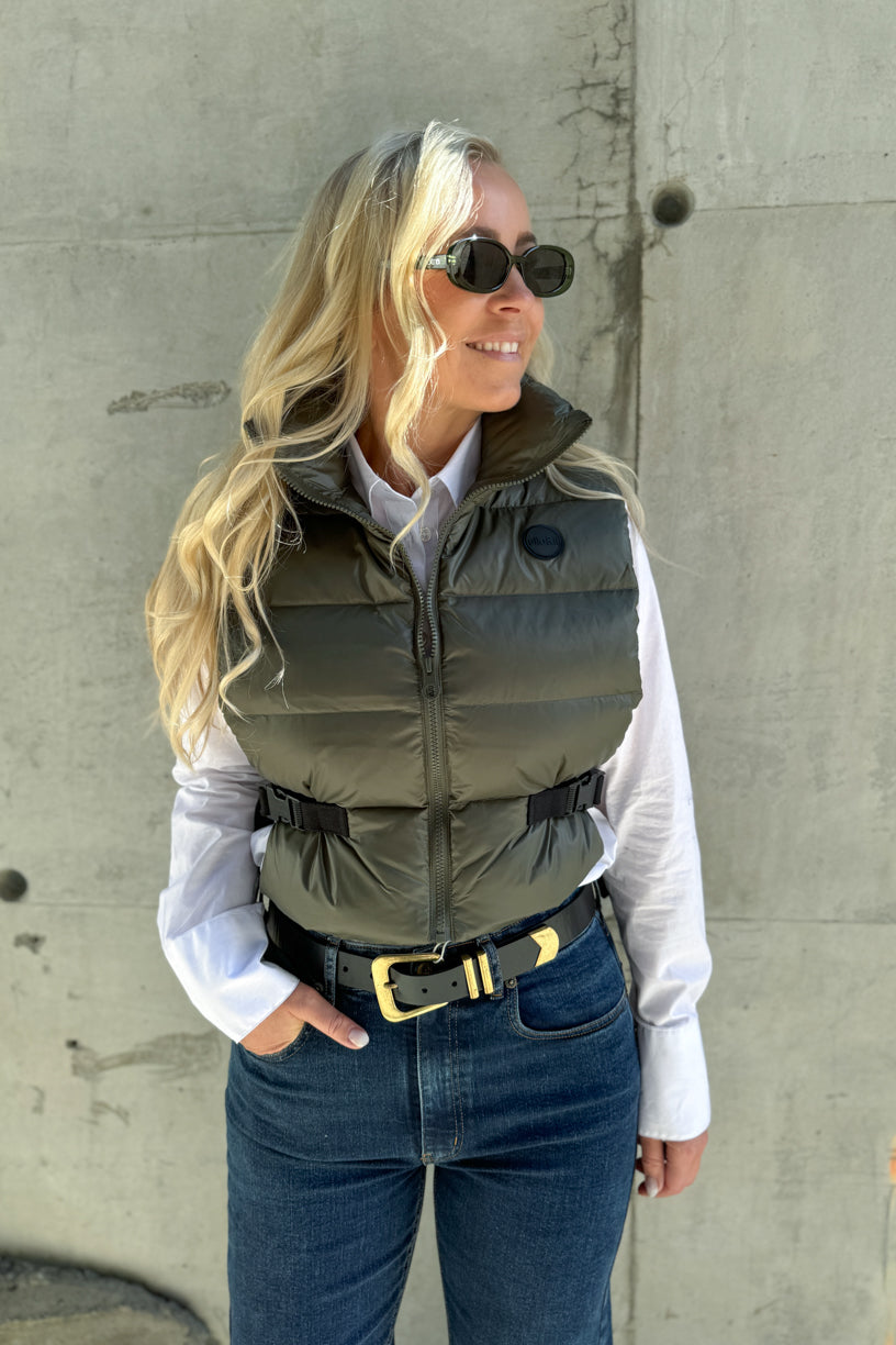 Bonnie Down Vest Green