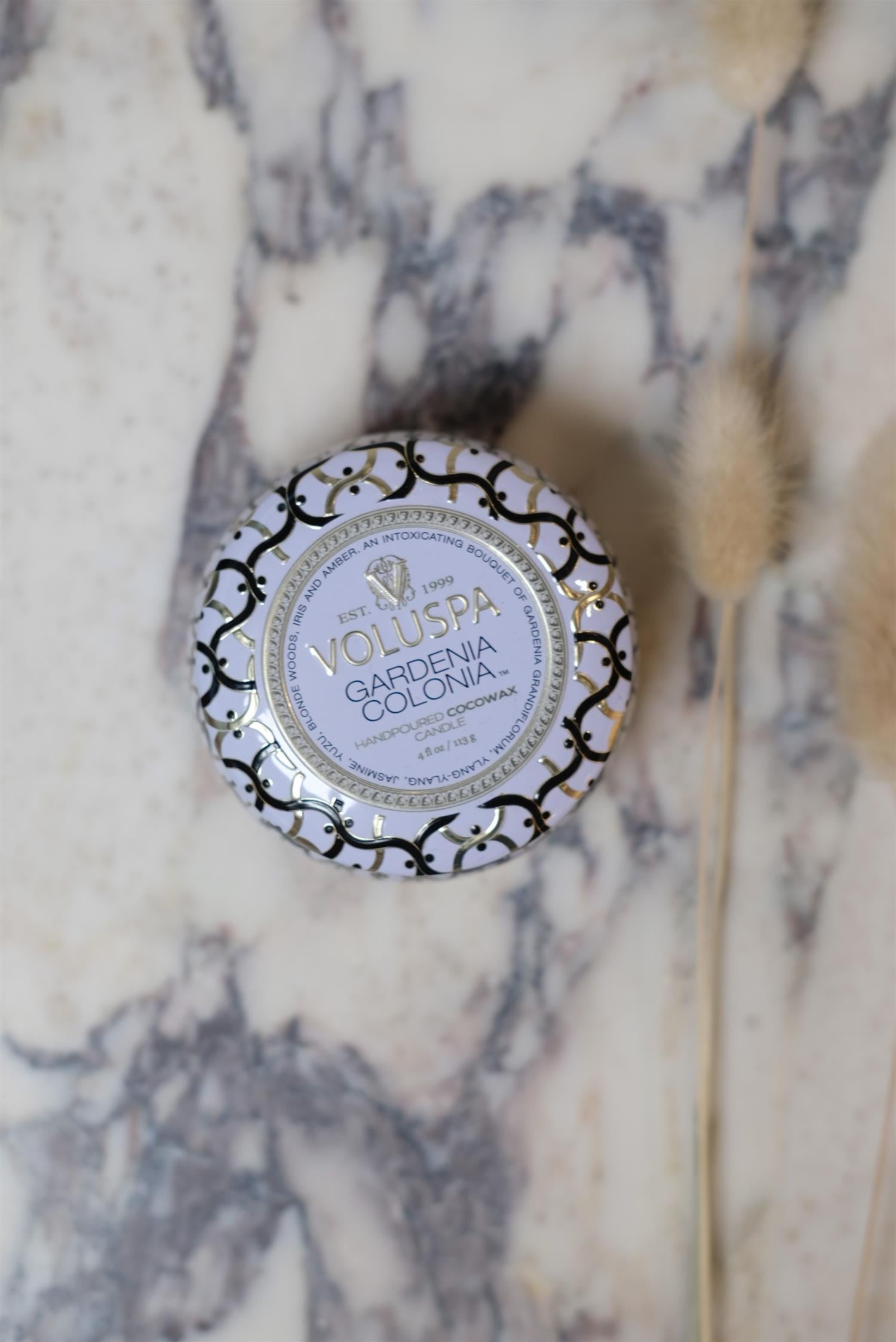 Gardenia Colonia Mini Tin Candle 25tim