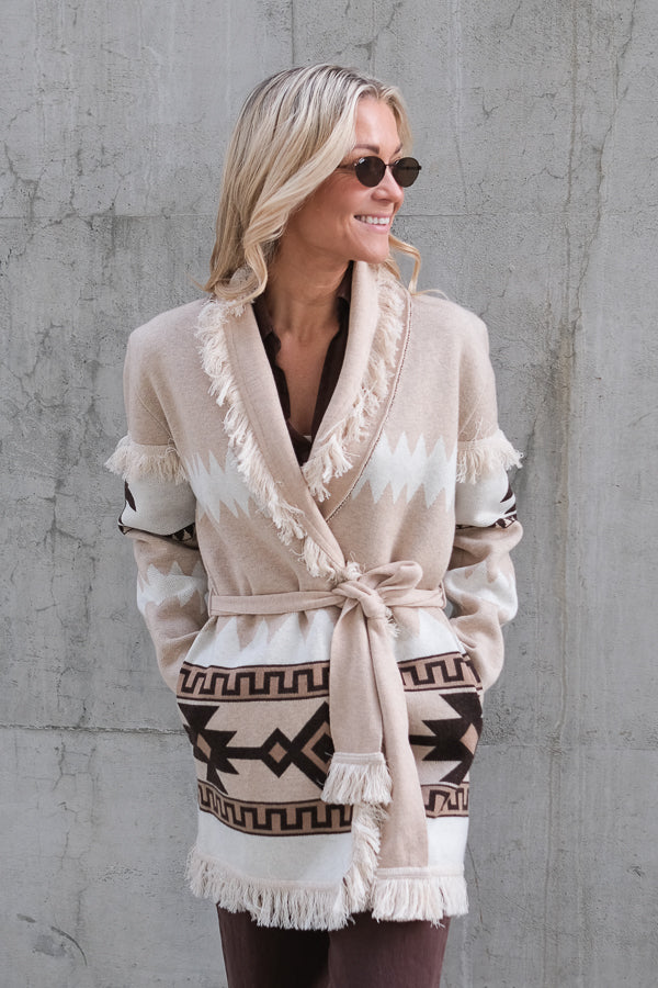 Avy Cardigan Sand Mix
