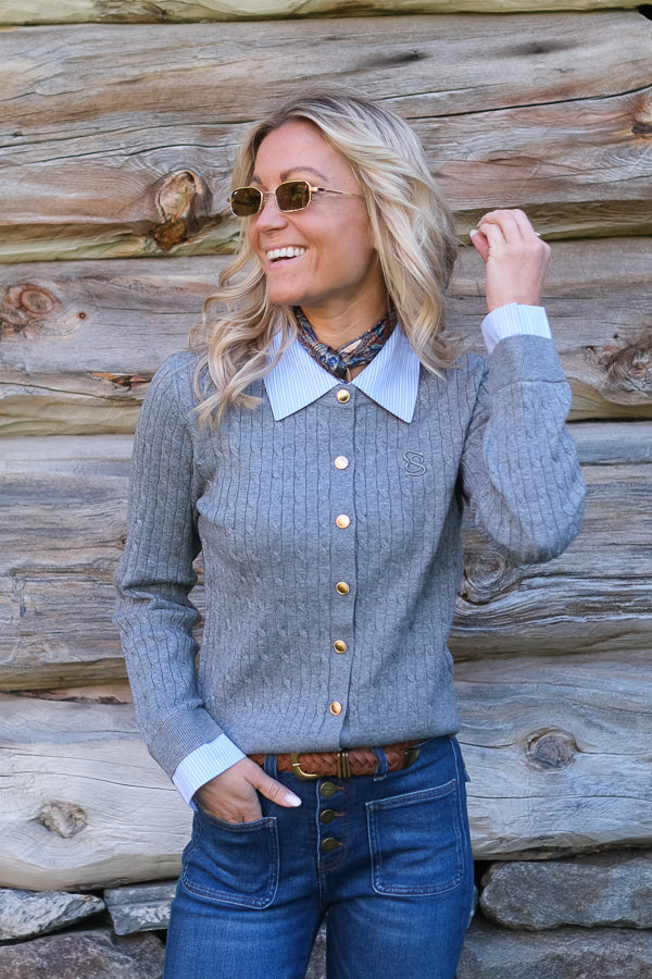 Gasti Cardigan Grey Melange