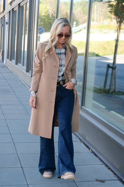 Cashmere Coat Light Camel