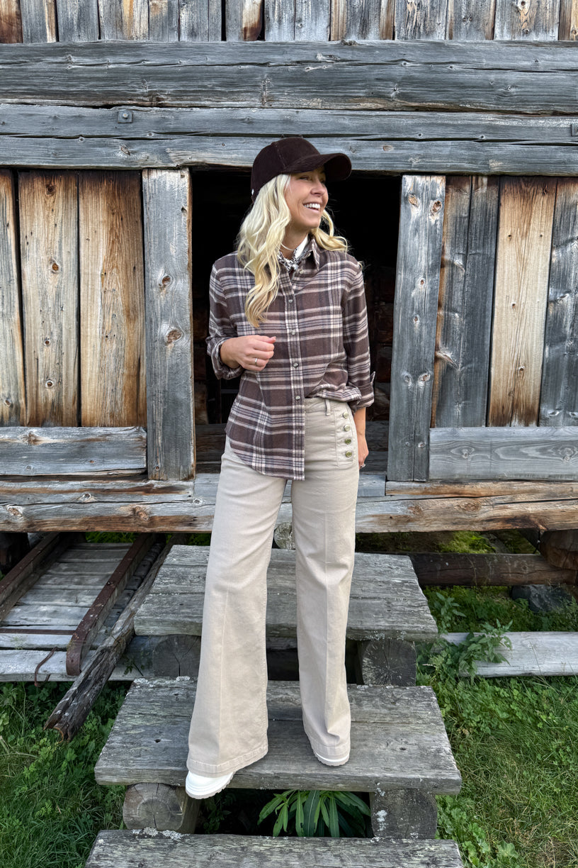 Arc Shirt Muted Tartan Dark Brown