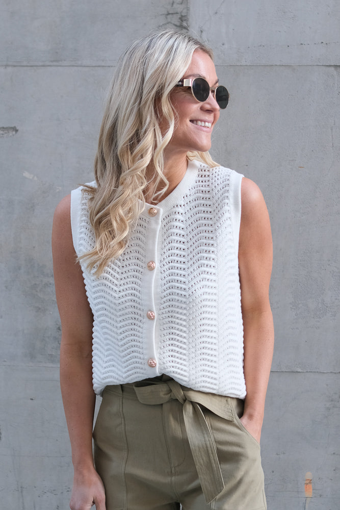 Gemi Vest Blanc Casse