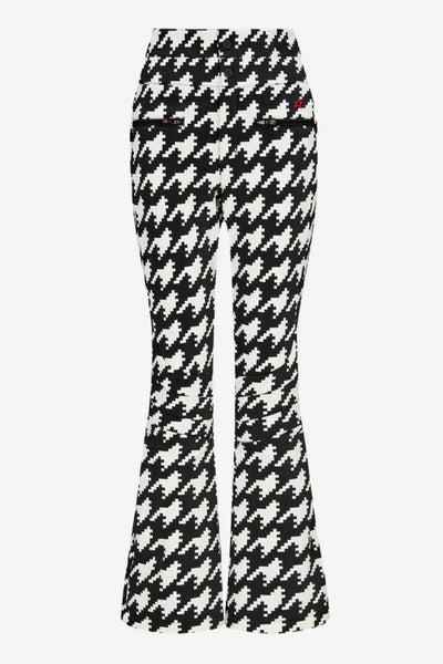 Aurora High Waist Flare Pant Houndstooth