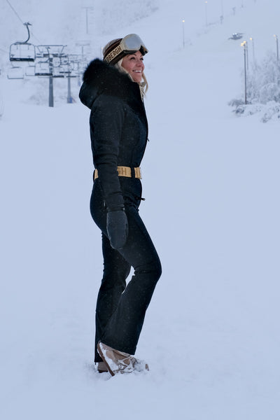 Parry Jumpsuit Fur Black