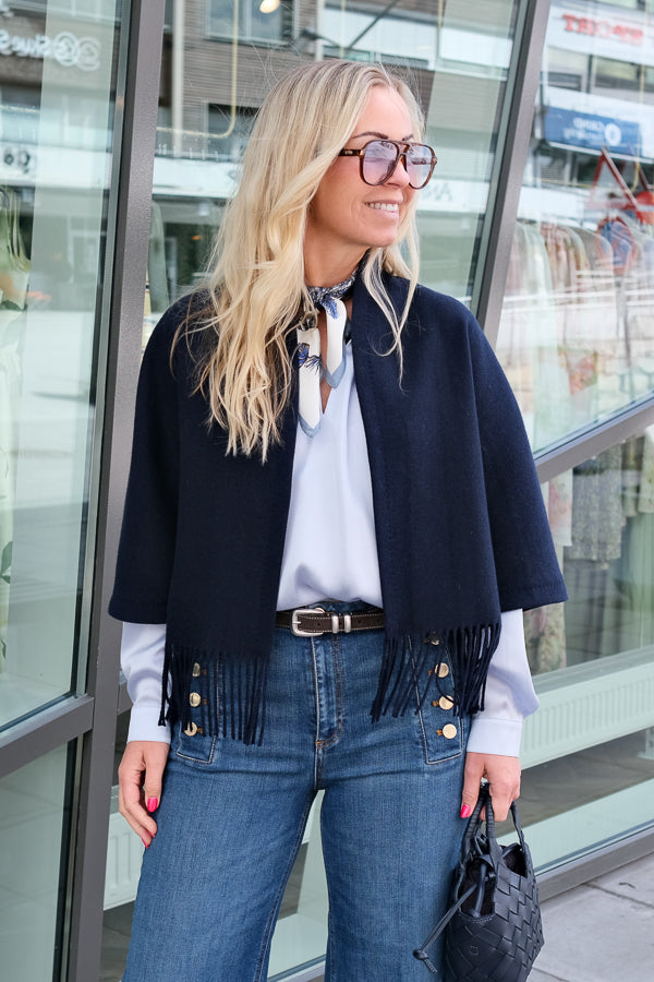 Keyla Lambswool Jacket Navy