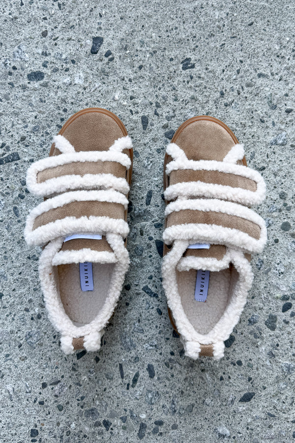 Shearling Low Velcro Light Beige