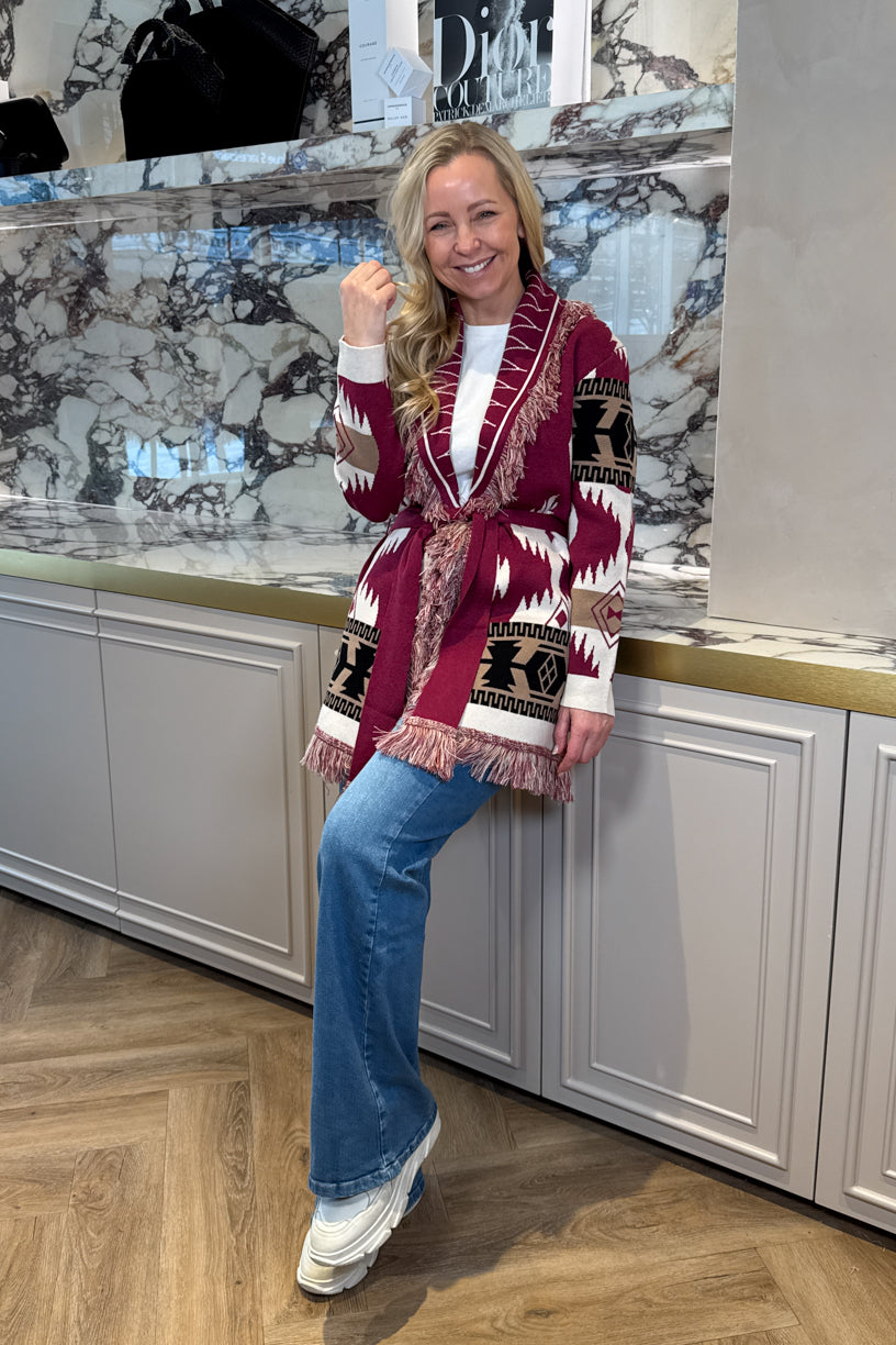 Kilya Cardigan Raspberry Mix