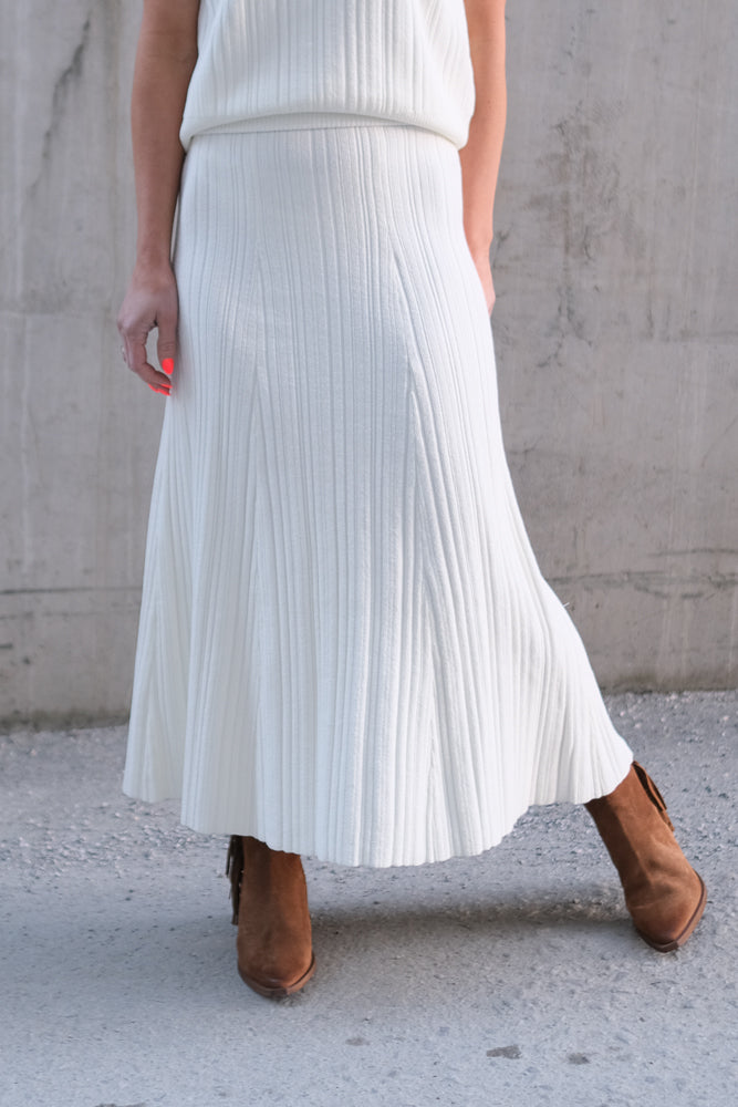 Manon Knitted Skirt Off-White