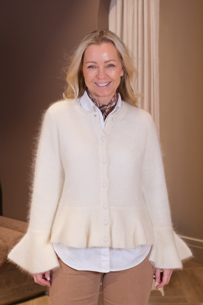 Maren Chunky Cardigan Bright White