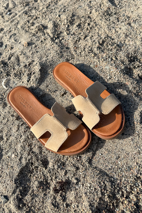 Pam Sandals Suede Mushroom