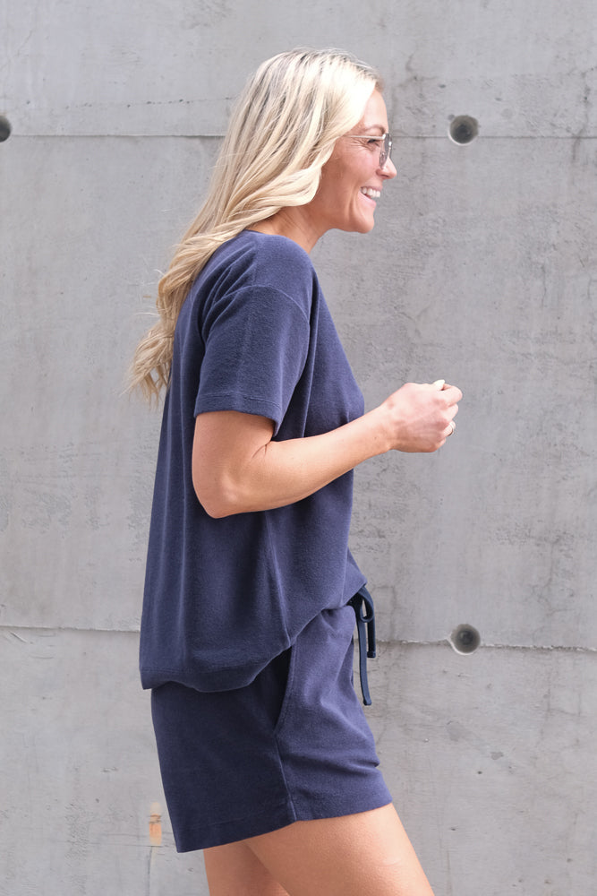 Monet Terry Shirt Dark Navy