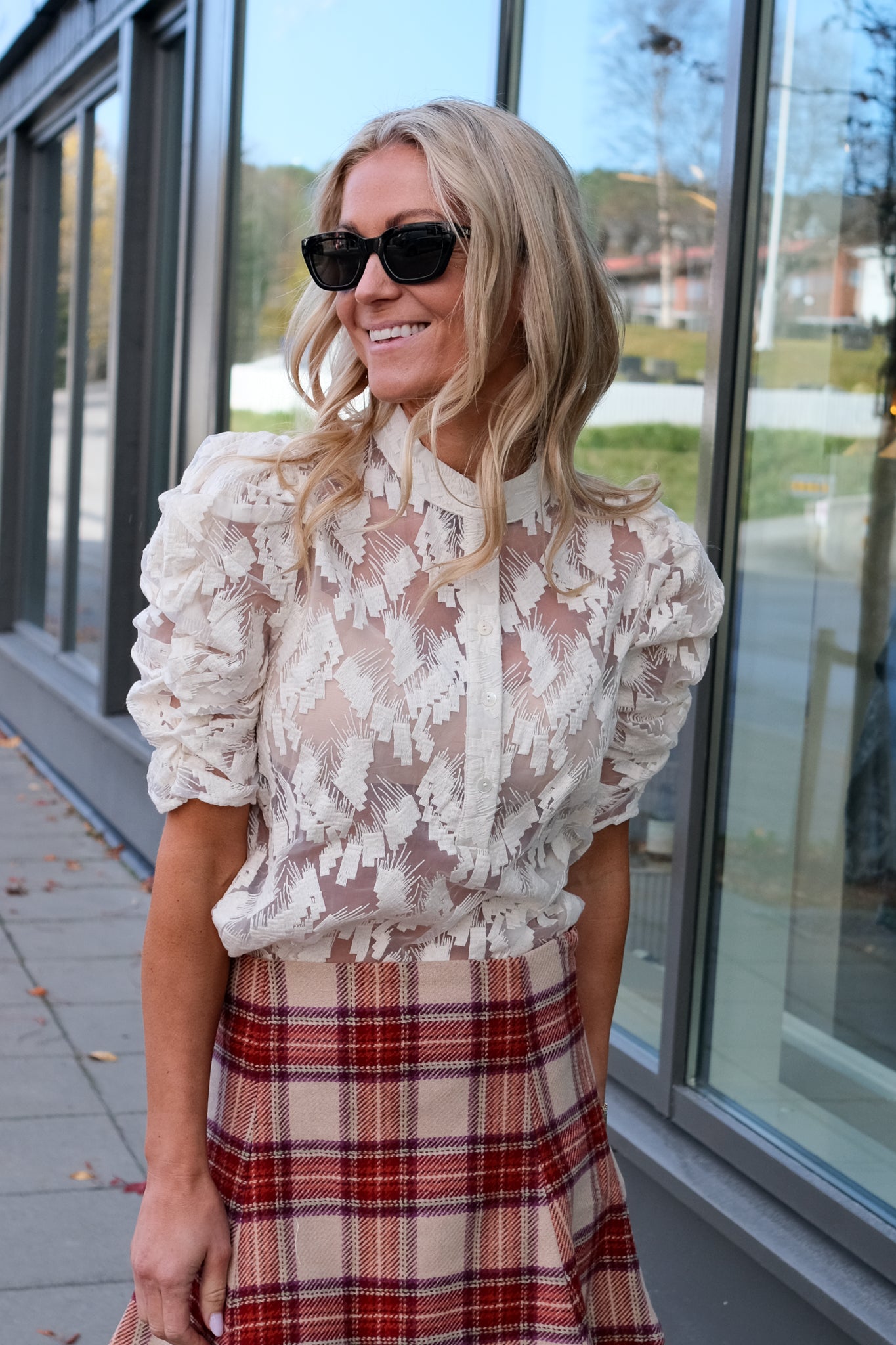 Ann Sofie Blouse Creme
