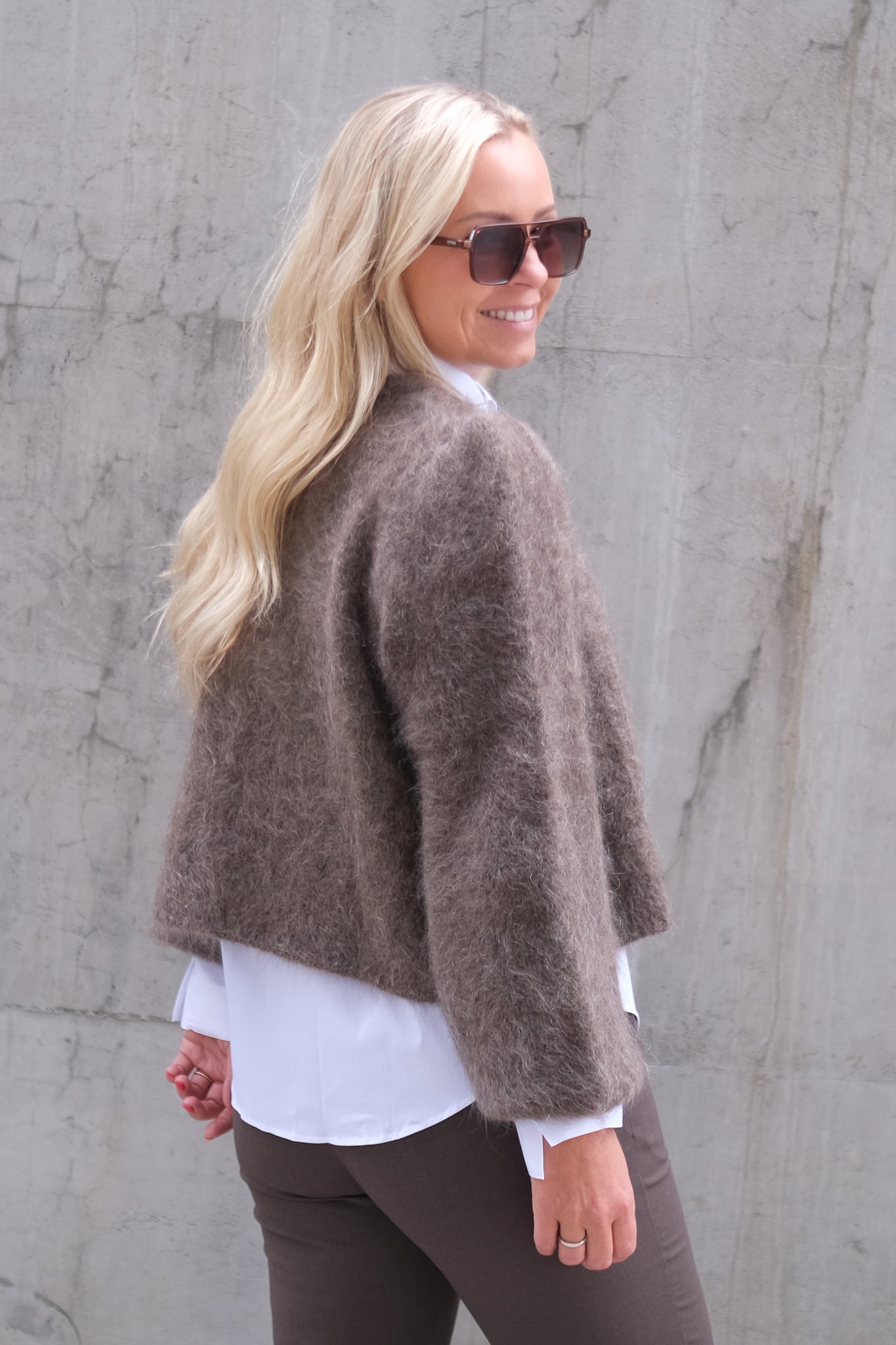 Amelia Chunky Cardigan Brown